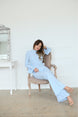 Office Lady Wide Leg Long Flare Sleeve Jumpsuit