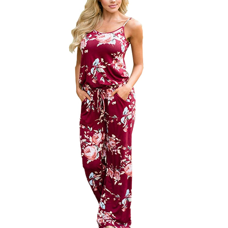 Rompers Boho Style Floral Print Jumpsuit