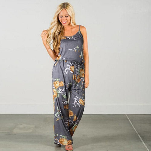 Rompers Boho Style Floral Print Jumpsuit