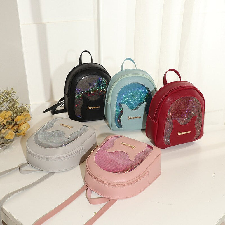 Mini Soft Leather Multi-Function Women Backpack