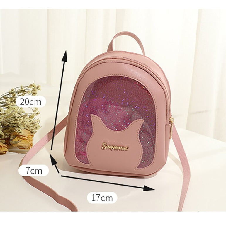 Mini Soft Leather Multi-Function Women Backpack