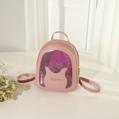 Mini Soft Leather Multi-Function Women Backpack