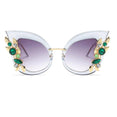 Luxury Cat Eye Diamond Sunglasses