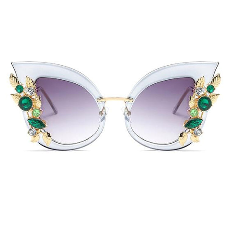 Luxury Cat Eye Diamond Sunglasses