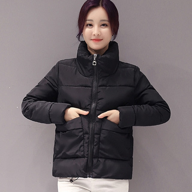 Thick Warm  Cotton padded Parkas Jacket