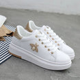 Casual Leather Platform Women Sneakers