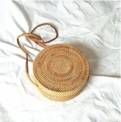 Crossbody Round Straw Shoulder Messenger Handmade HandBags