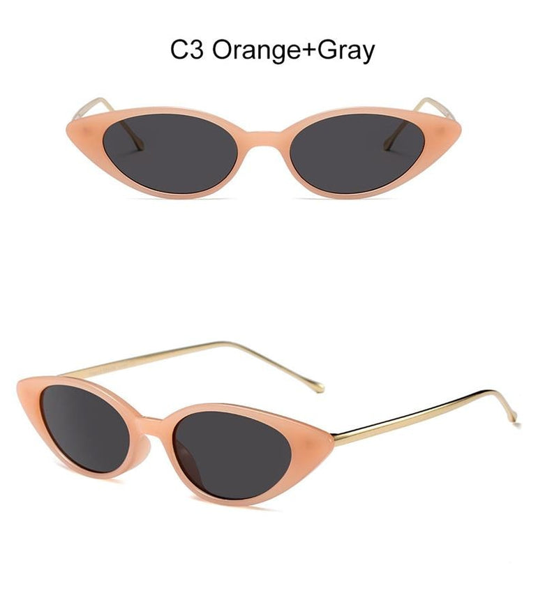 Vintage Retro Women Little Cat Eye Sunglasses