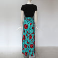 Casual Vintage Floral Print Patchwork Long Dress