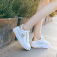 Casual Leather Platform Women Sneakers