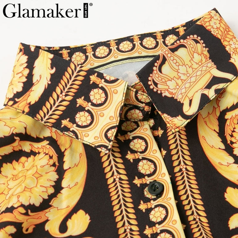 Elegant Short Blouse Vntage Dress