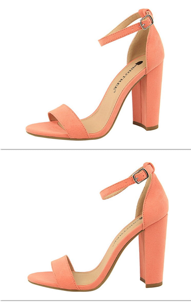 Open Toe Stiletto High Heels Pumps