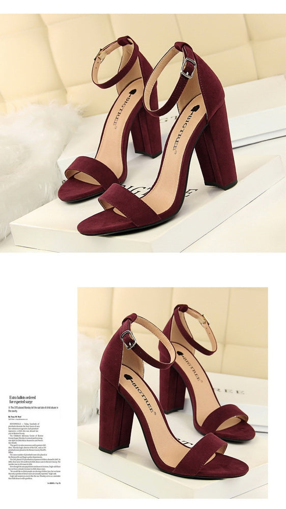 Open Toe Stiletto High Heels Pumps