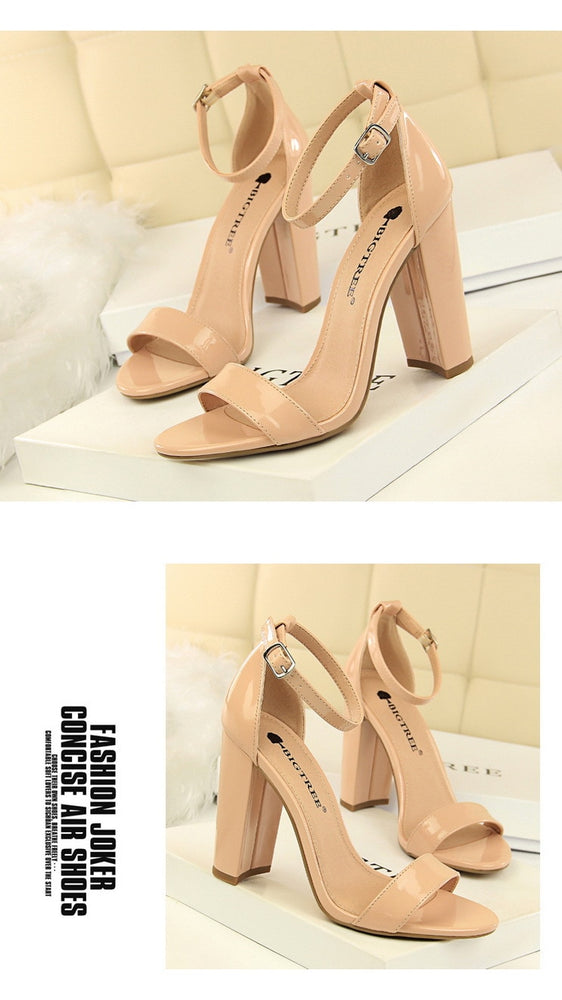 Open Toe Stiletto High Heels Pumps