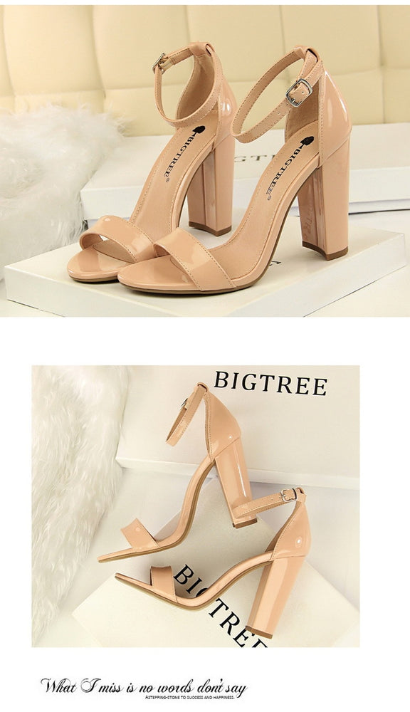 Open Toe Stiletto High Heels Pumps