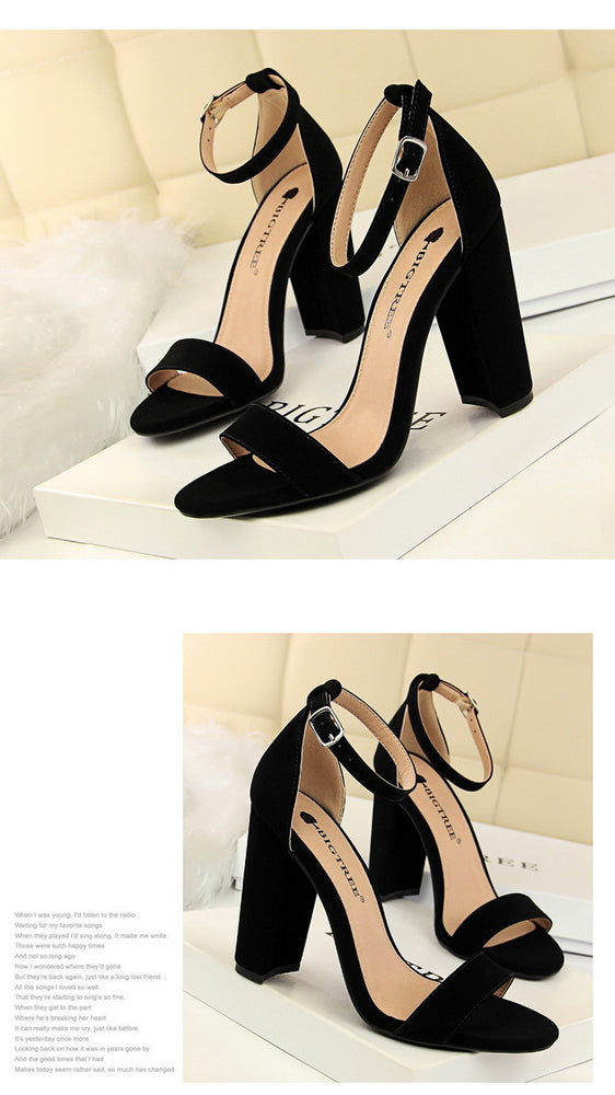 Open Toe Stiletto High Heels Pumps