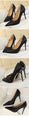 Thin Women Pointed Toe Metal Pumps High Heels