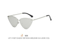 Cat Eye Retro Vintage Mirror Women Sun Glasses