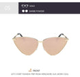Cat Eye Retro Vintage Mirror Women Sun Glasses