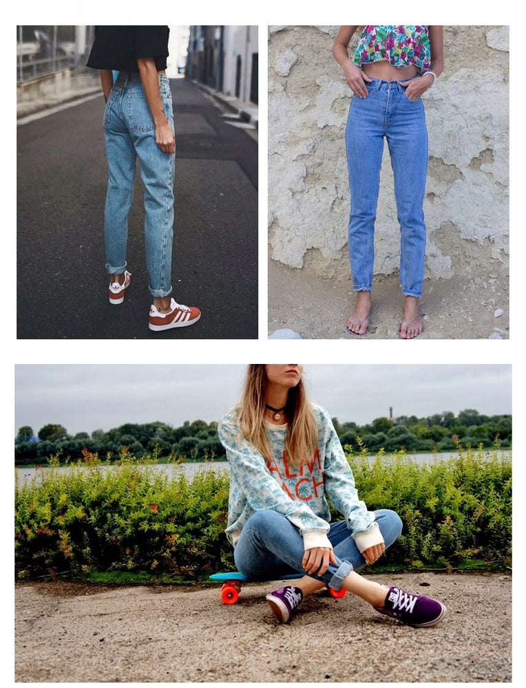 High Waist Harem Vintage Jeans Pants