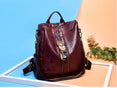 Leather Vintage Women Shoulder Mochila Backpack