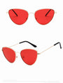 Metal Frame Vintage Cat Eye Sunglasses