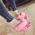 Faux Fur Warm Shoes Woman Home Slippers