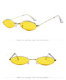 Retro Metal Frame Vintage Oval Sunglasses