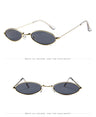 Retro Metal Frame Vintage Oval Sunglasses