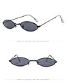 Retro Metal Frame Vintage Oval Sunglasses