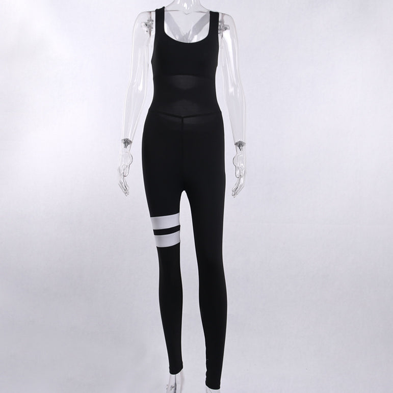 Backless Active Women Yoga Jumpsuit