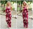 Rompers Boho Style Floral Print Jumpsuit