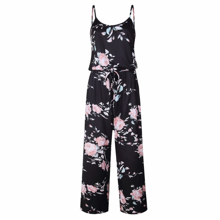 Rompers Boho Style Floral Print Jumpsuit