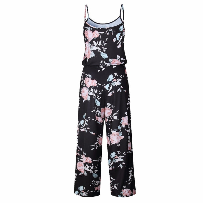 Rompers Boho Style Floral Print Jumpsuit