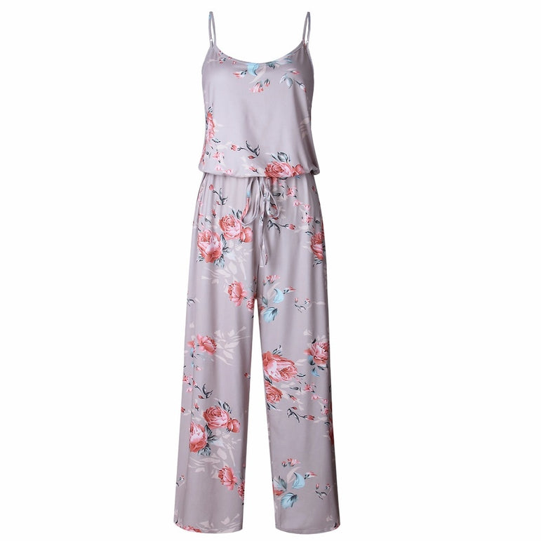 Rompers Boho Style Floral Print Jumpsuit