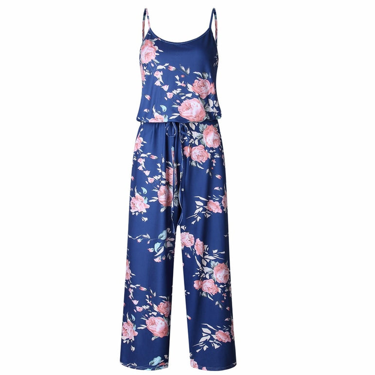 Rompers Boho Style Floral Print Jumpsuit