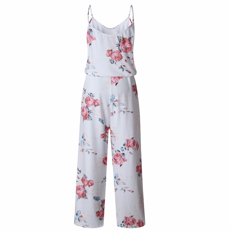 Rompers Boho Style Floral Print Jumpsuit