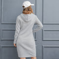 Casual Warm Hooded Long Sleeved Dress