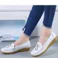 Leather Breathable Ballerina Ladies Shoes