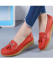 Leather Breathable Ballerina Ladies Shoes