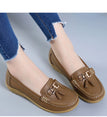 Leather Breathable Ballerina Ladies Shoes