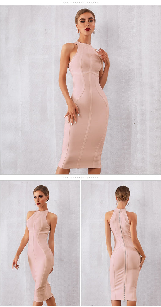 Elegant Sleeveless Bodycon Club Party Dress