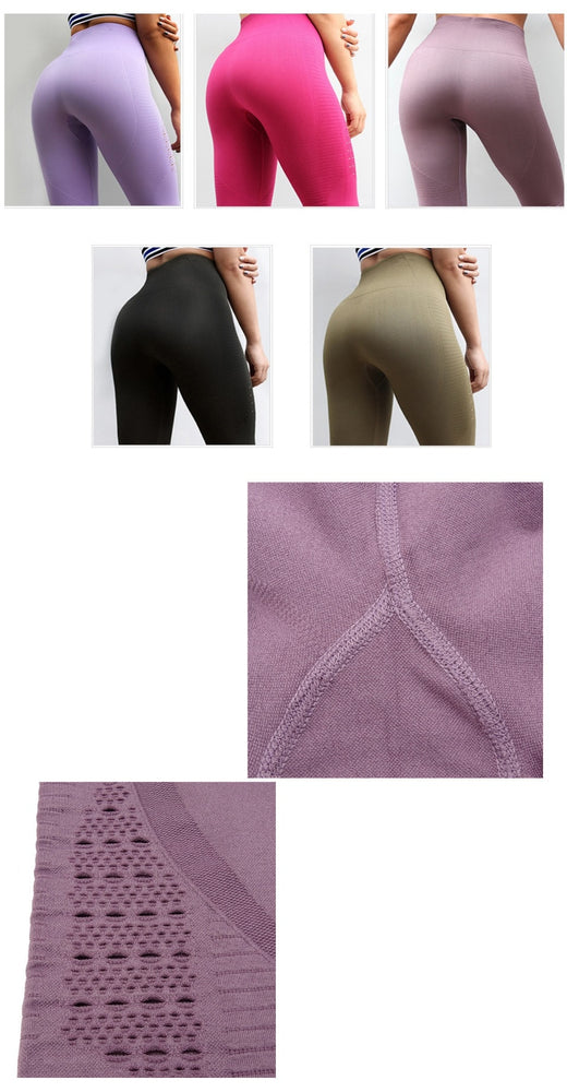 High Waisted Gym Shark Seamless Yoga Pants Leggings