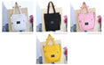 Canvas Vintage Zipper Flap Women Handbags