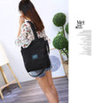 Canvas Vintage Zipper Flap Women Handbags