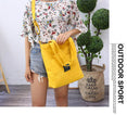 Canvas Vintage Zipper Flap Women Handbags