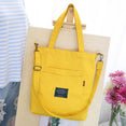 Canvas Vintage Zipper Flap Women Handbags