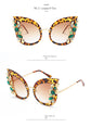 Luxury Cat Eye Diamond Sunglasses