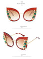 Luxury Cat Eye Diamond Sunglasses