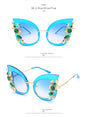 Luxury Cat Eye Diamond Sunglasses